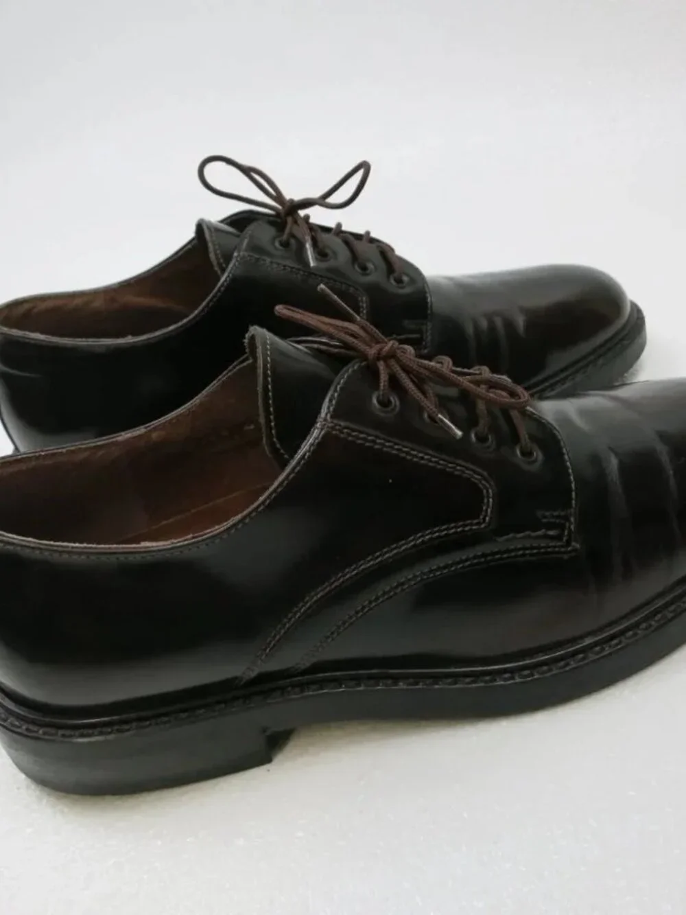 Romano Sicari Dark Brown Leather Dress Footwear Oxfords Shoes Footwear Italy 43